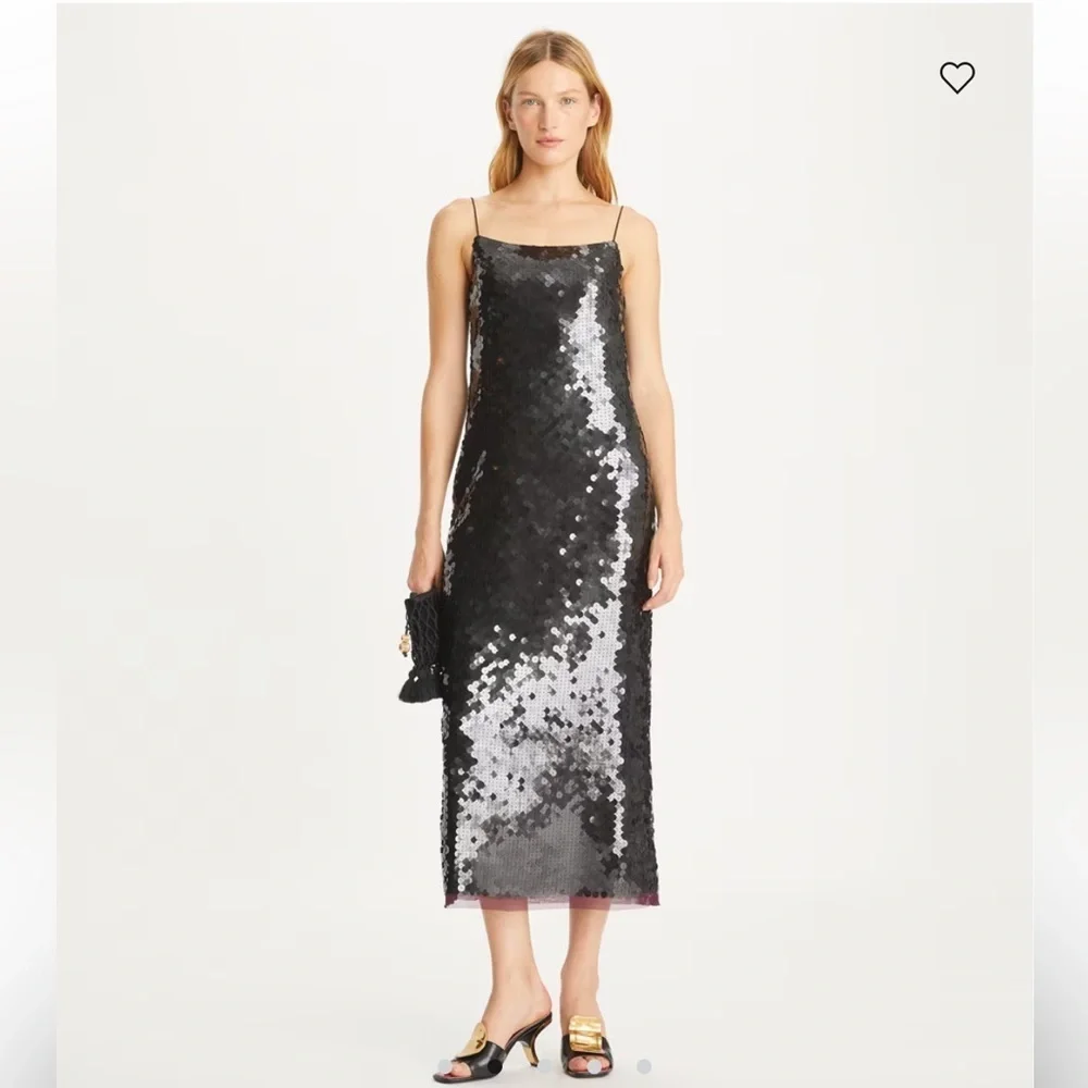 Tory Burch Sequin Slip Dress